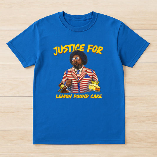 Afro Justice for Lemon Pound Cake Funny Gift Fan T-Shirt