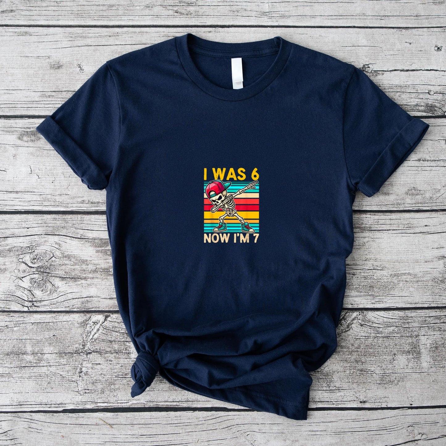 I was 6 Now I'm 7 Year Old 7th Birthday 67 Dabbing Boys Kids T-Shirt