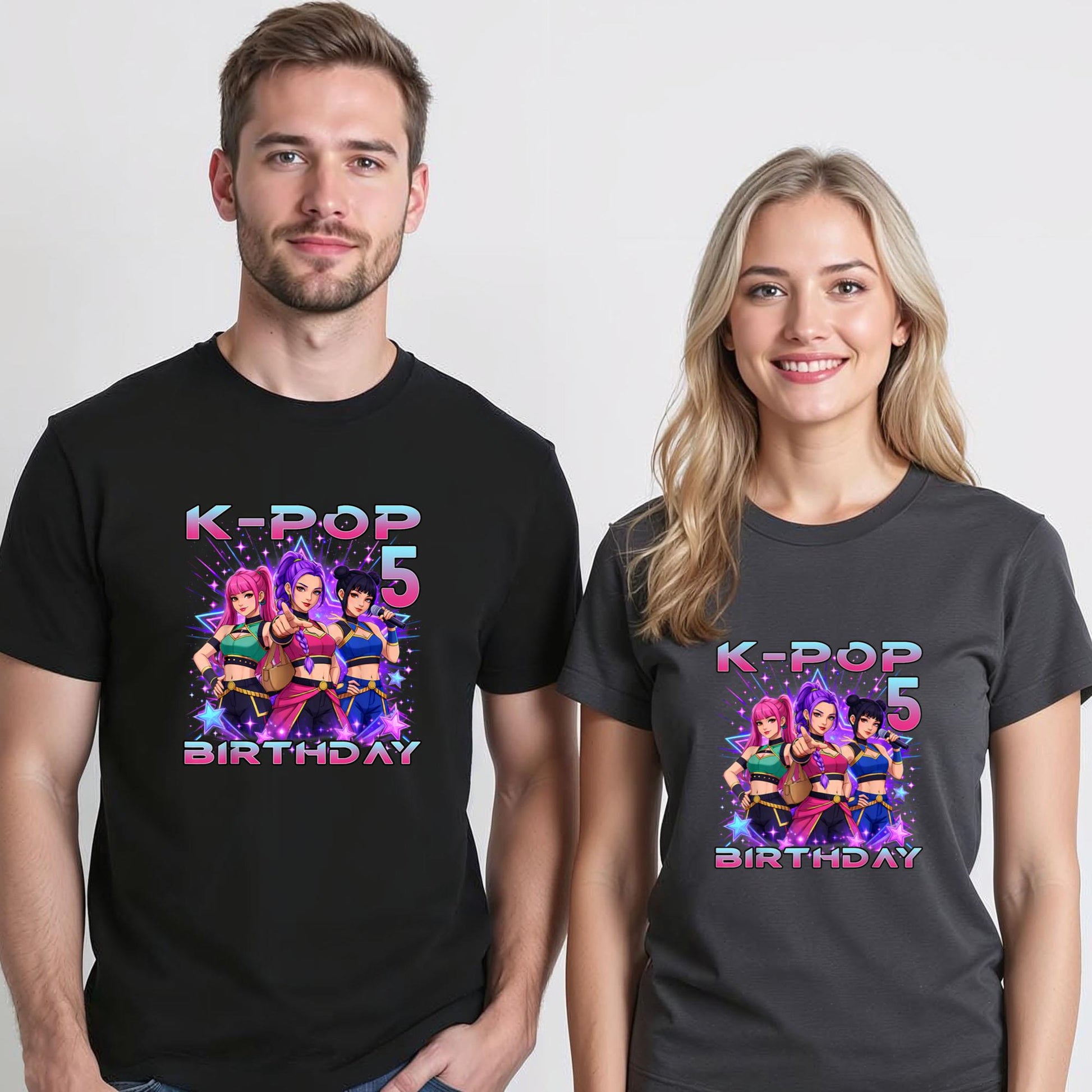 5th Birthday K-pop 5 Year Old Korean Music Birthday Kpop T-Shirt