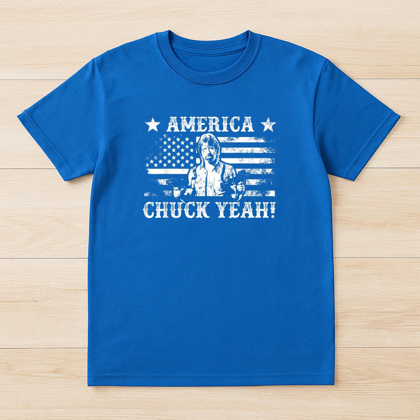 America Chuck Yeah Funny Patriotic USA Chuck for Men Women T-Shirt