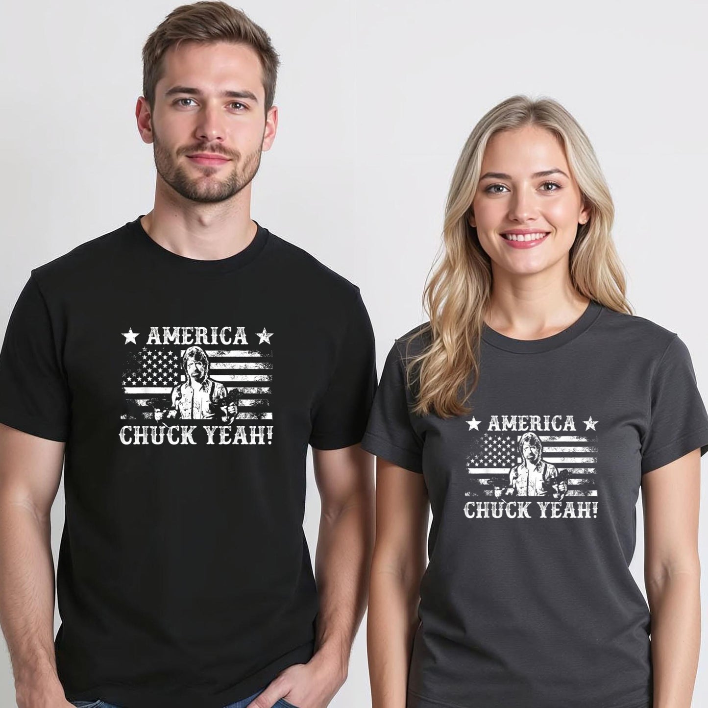 America Chuck Yeah Funny Patriotic USA Chuck for Men Women T-Shirt