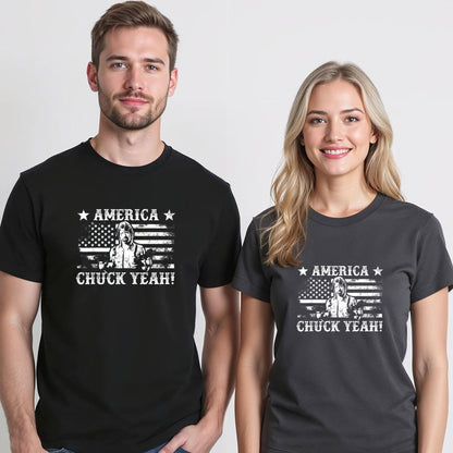 America Chuck Yeah Funny Patriotic USA Chuck for Men Women T-Shirt