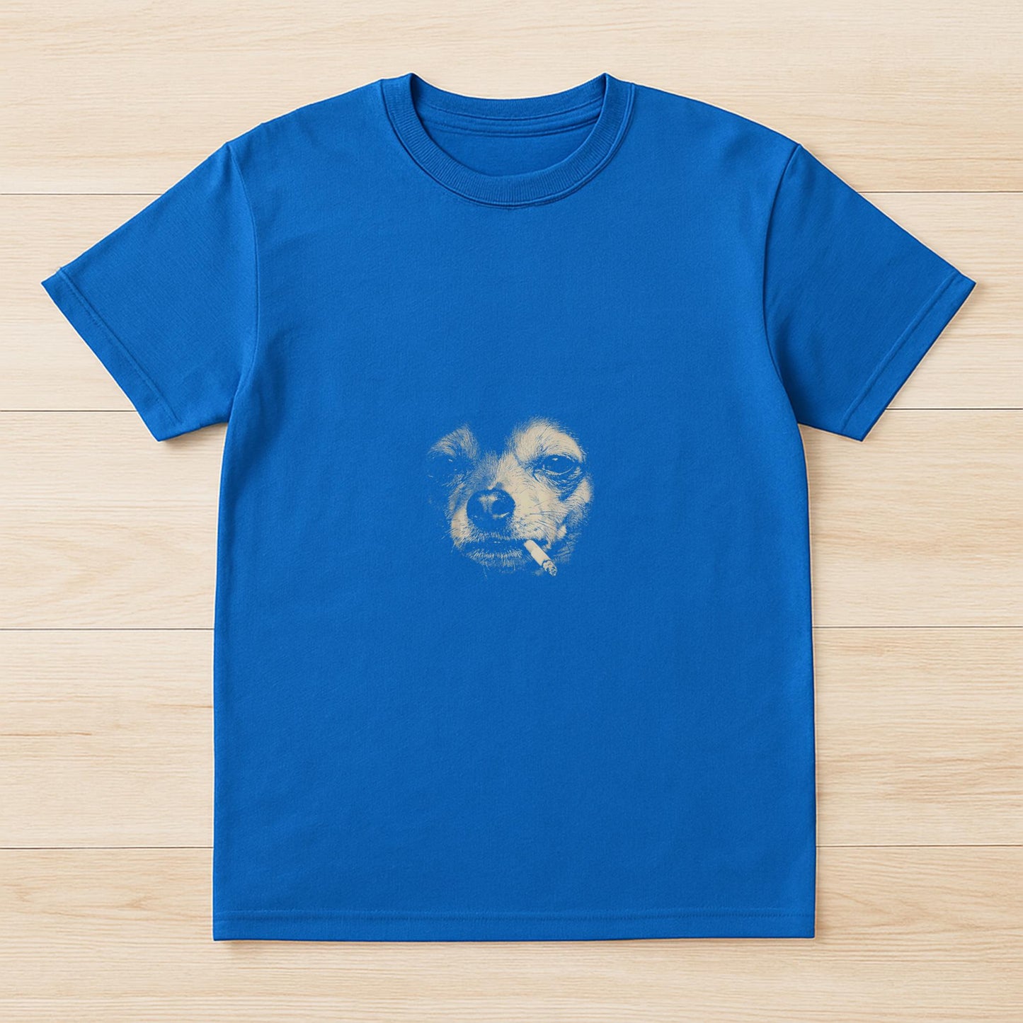 Dog Smoking Cigarette Funny Chihuahua Meme T-Shirt