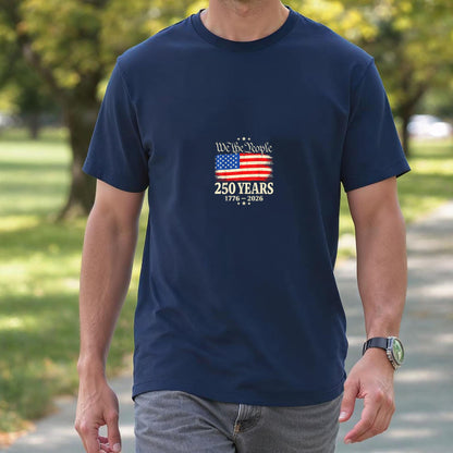 Flag Vintage 250 Years American 1776 2026 250th USA Birthday T-Shirt