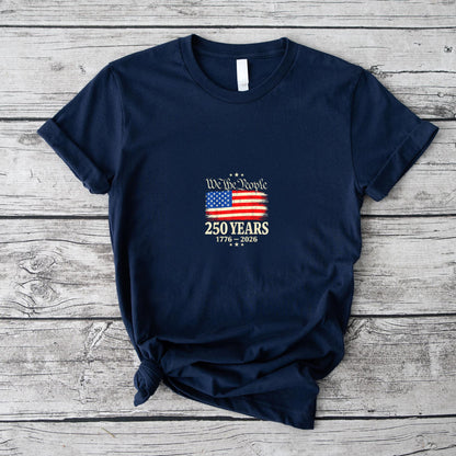 Flag Vintage 250 Years American 1776 2026 250th USA Birthday T-Shirt