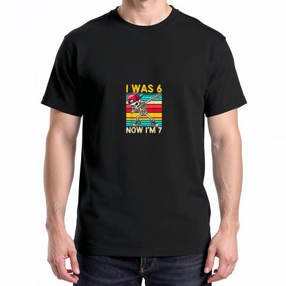 I was 6 Now I'm 7 Year Old 7th Birthday 67 Dabbing Boys Kids T-Shirt