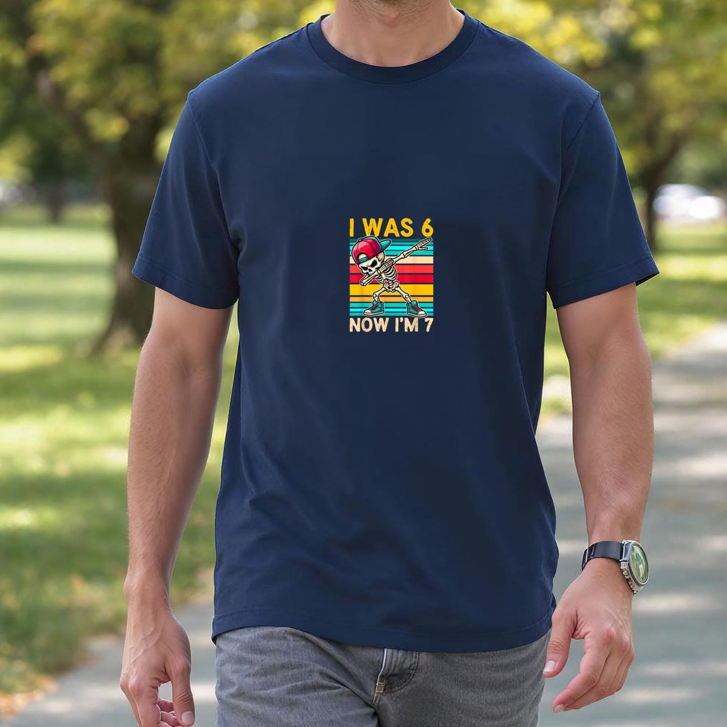 I was 6 Now I'm 7 Year Old 7th Birthday 67 Dabbing Boys Kids T-Shirt