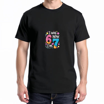 I was 6 Now I'm 7 Year Old Birthday Kids Boys Girls T-Shirt